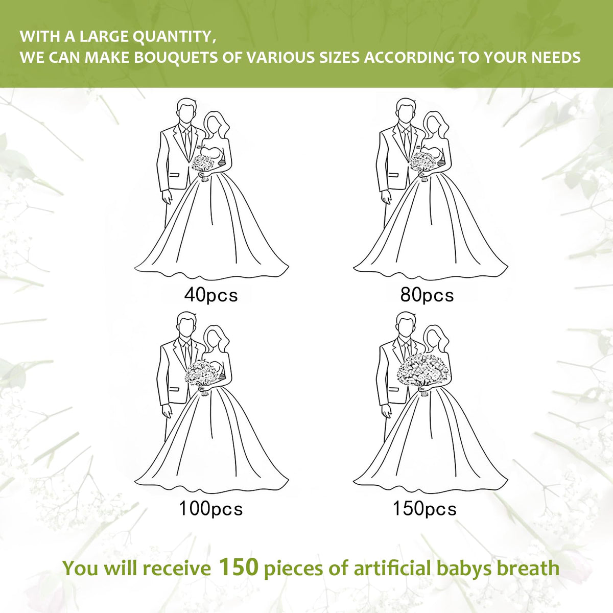LarkAsh babys breath decor for parties creating soft romantic ambiance.