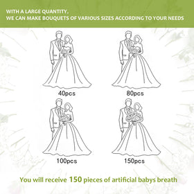 LarkAsh babys breath decor for parties creating soft romantic ambiance.