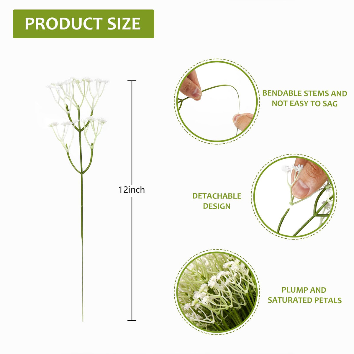 LarkAsh baby’s breath bulk pack ideal for crafts and bouquets.