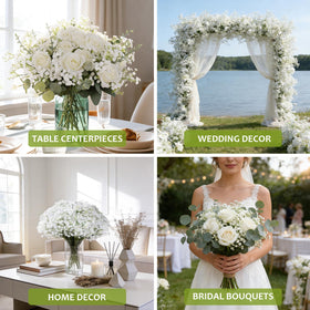 LarkAsh babys breath decor for home that never wilts.