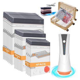 Larkeey vacuum bags ready for travel maximize packing space.