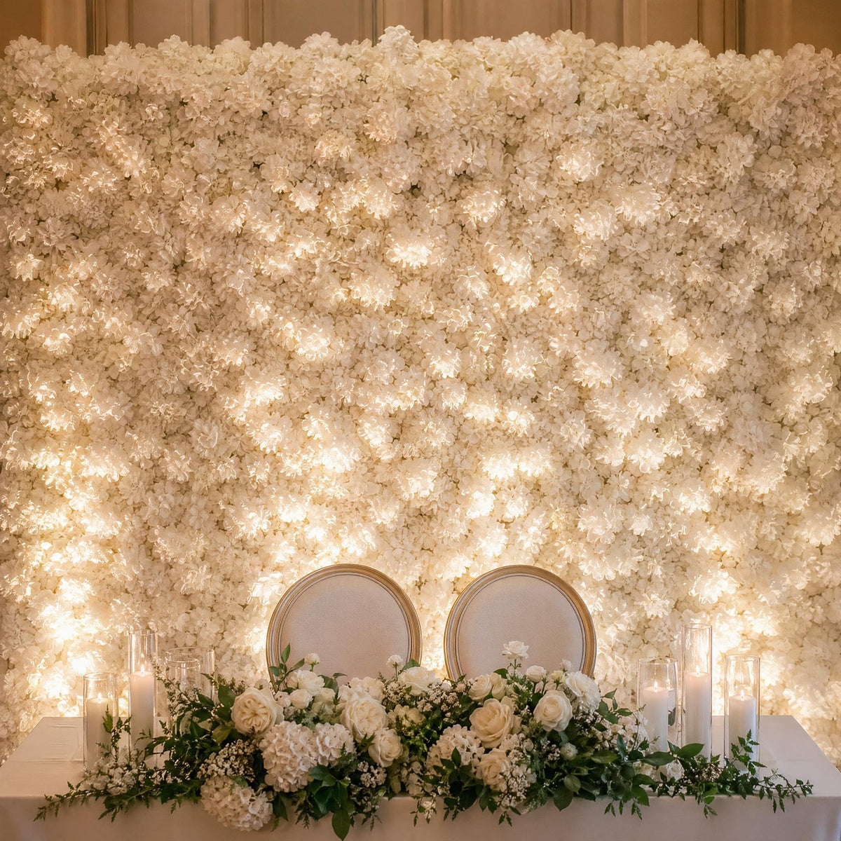 Larksilk ivory carnations with 3.5 inch blooms on 5 inch stems, ready to reuse across events