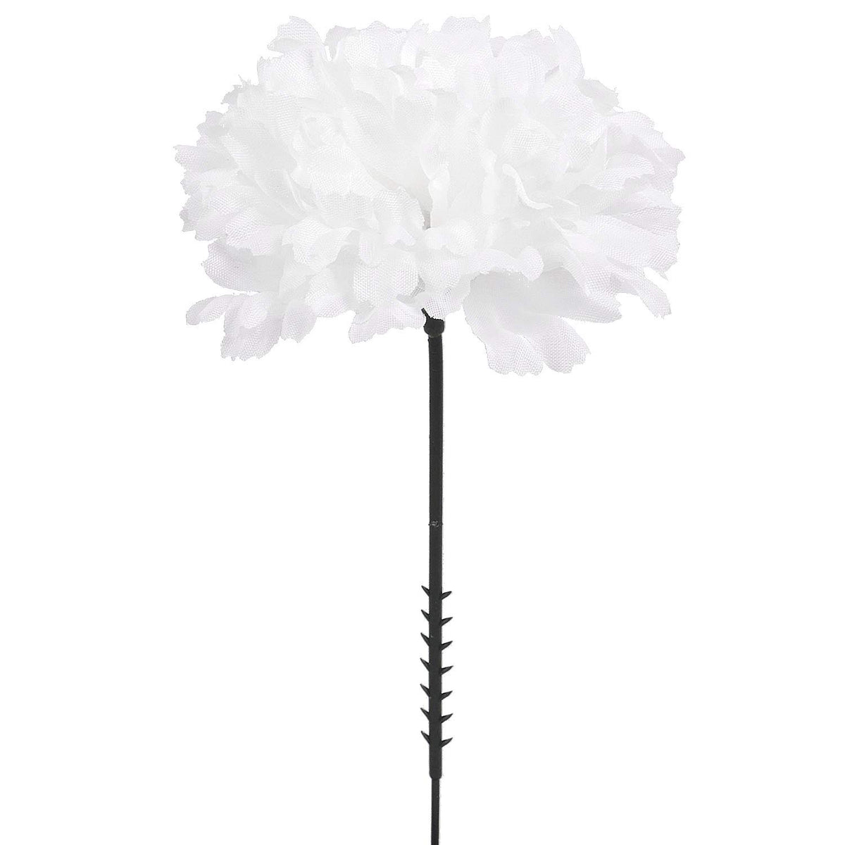 Larksilk red carnations with 3.5 inch blooms and 5 inch stems for bold decor