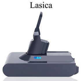 Lasica V8 battery easy home use keeps cordless vacuum ready.