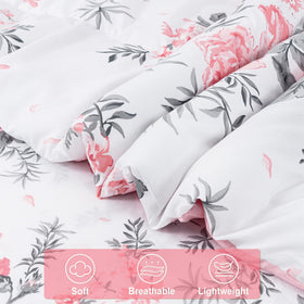 lasoftan Floral Queen fitted sheet with secure fit for all-season comfort