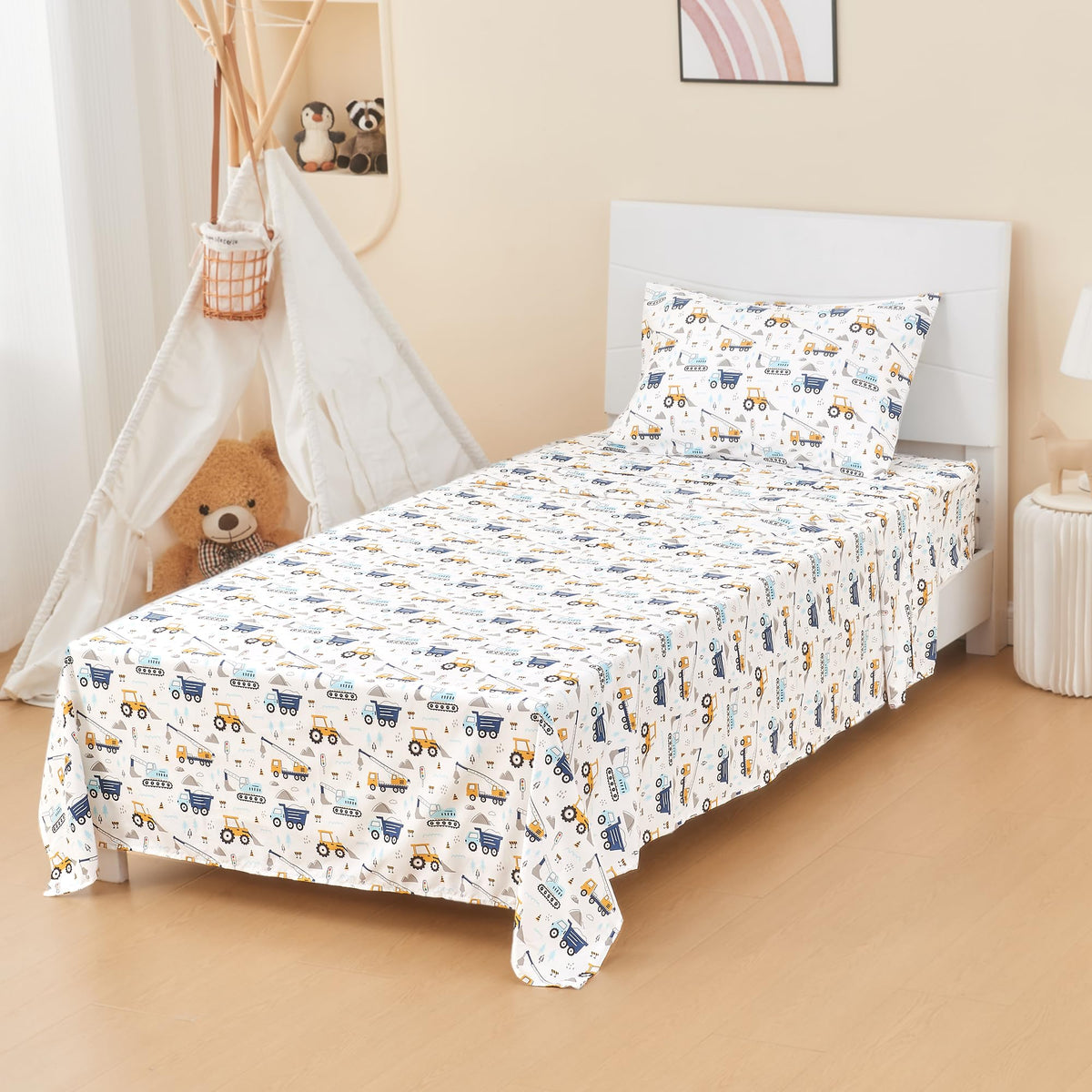 lasoftan kids sheet full set machine washable and durable for everyday use