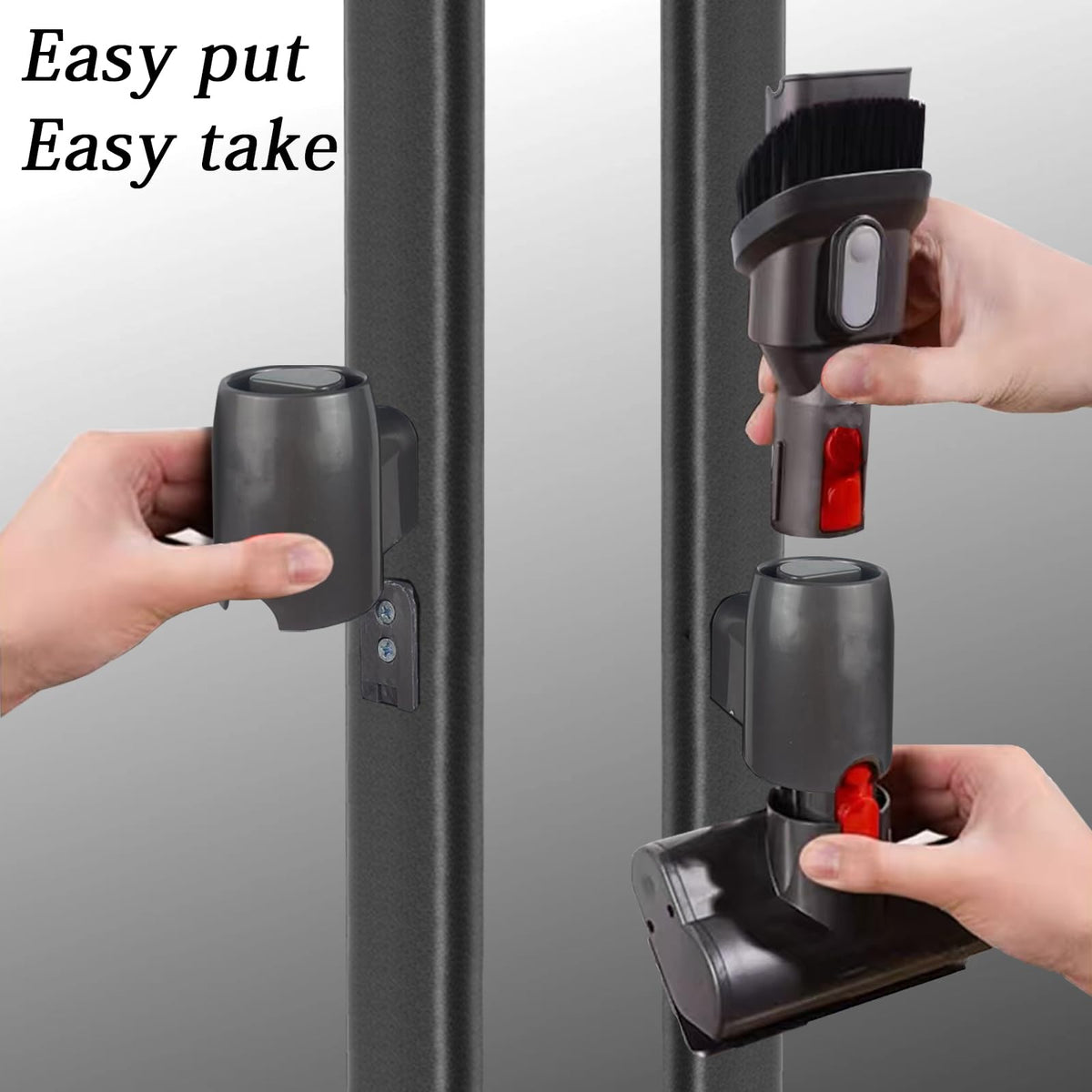 Lasvea stand with four clips and space for eleven accessories