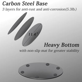Lasvea vacuum stand crafted in pure iron for durable, stable support