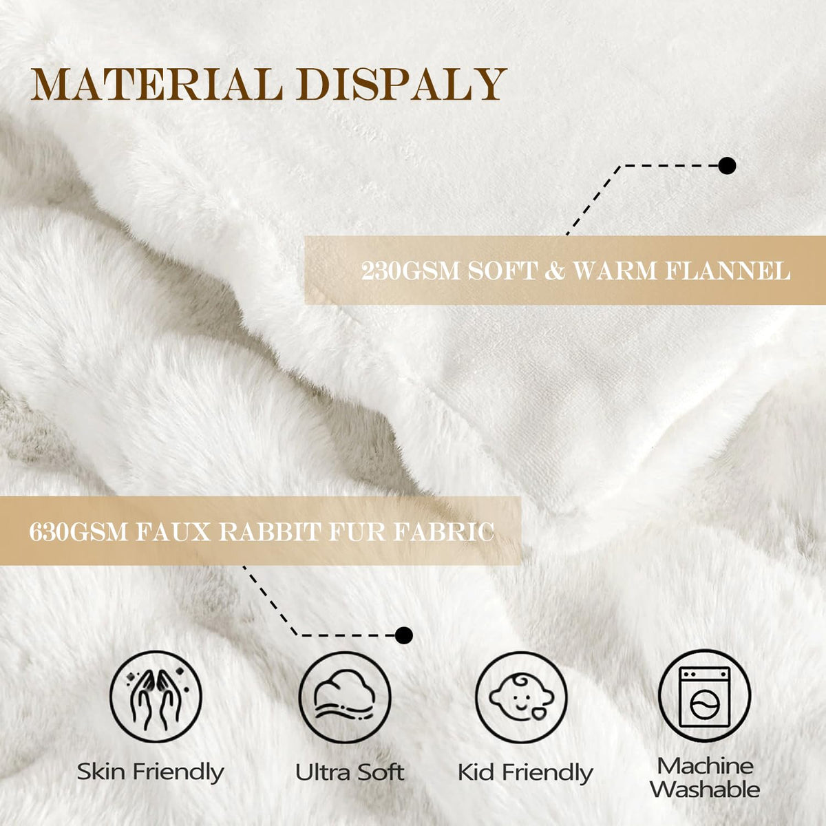 Latepis White Throw Blanket presented as an elegant gift-ready option for any occasion.