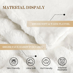 Latepis White Throw Blanket presented as an elegant gift-ready option for any occasion.