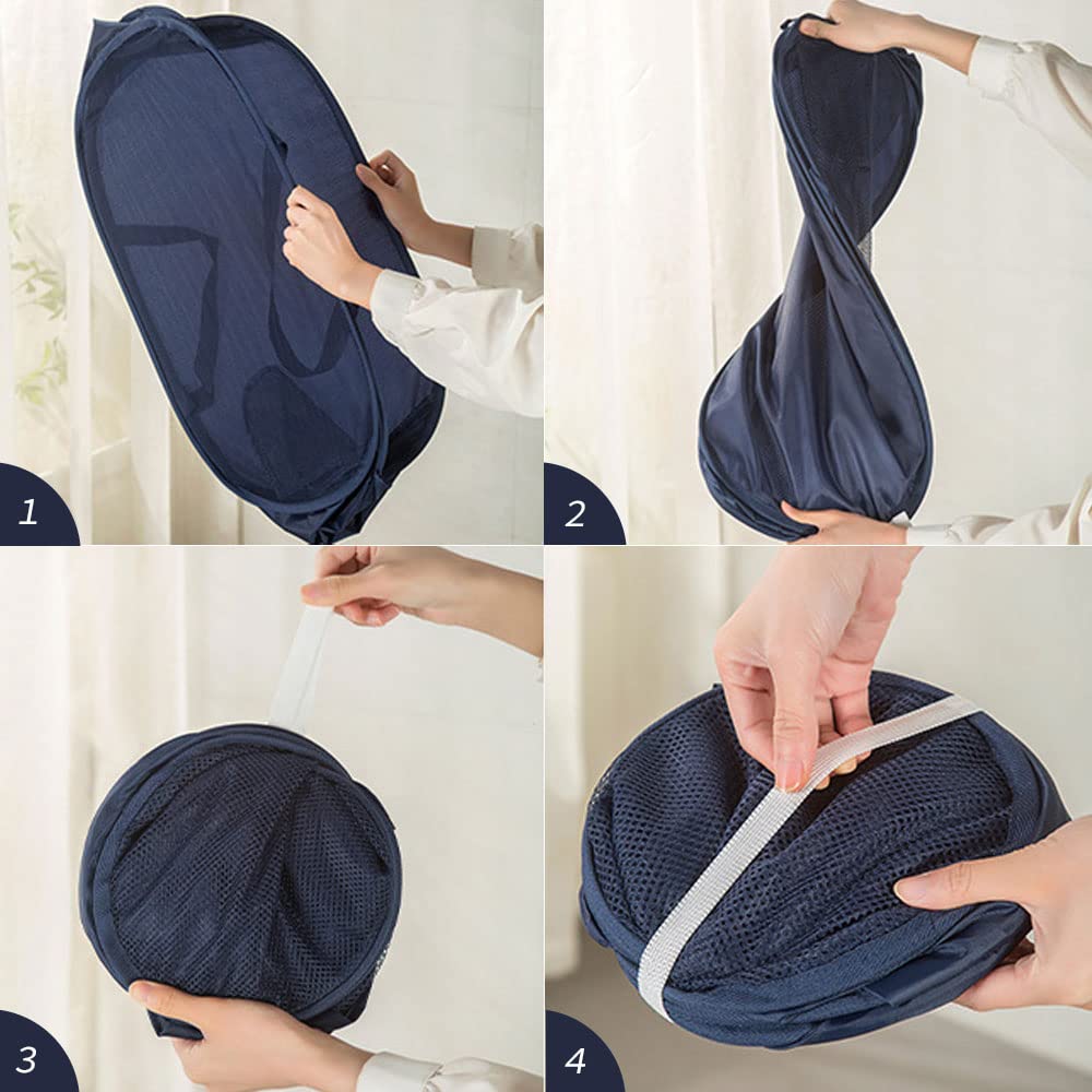 Lateronon laundry basket with side pocket storage for detergents