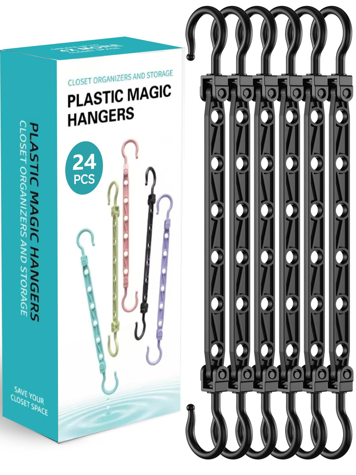 Latoxcaa space-saving hangers maximize closet capacity by 4x in compact spaces.
