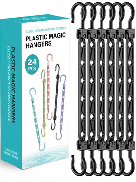Latoxcaa space-saving hangers maximize closet capacity by 4x in compact spaces.
