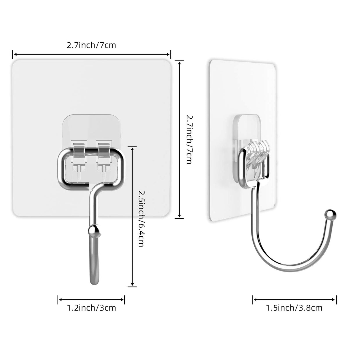 Latoxcaa transparent design wall mount blends with decor
