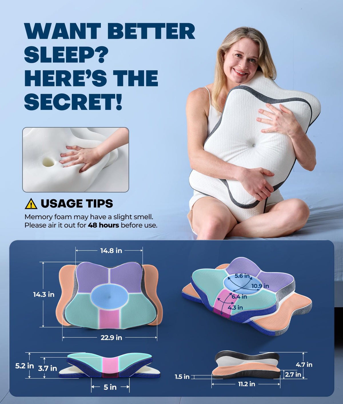 Latree neck pillow with armrests aids comfortable arm placement.