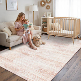 Latte&Fog kid-friendly rug, safe play surface for children.