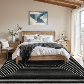 Latte&Fog low-pile rug with stain resistance and easy care.