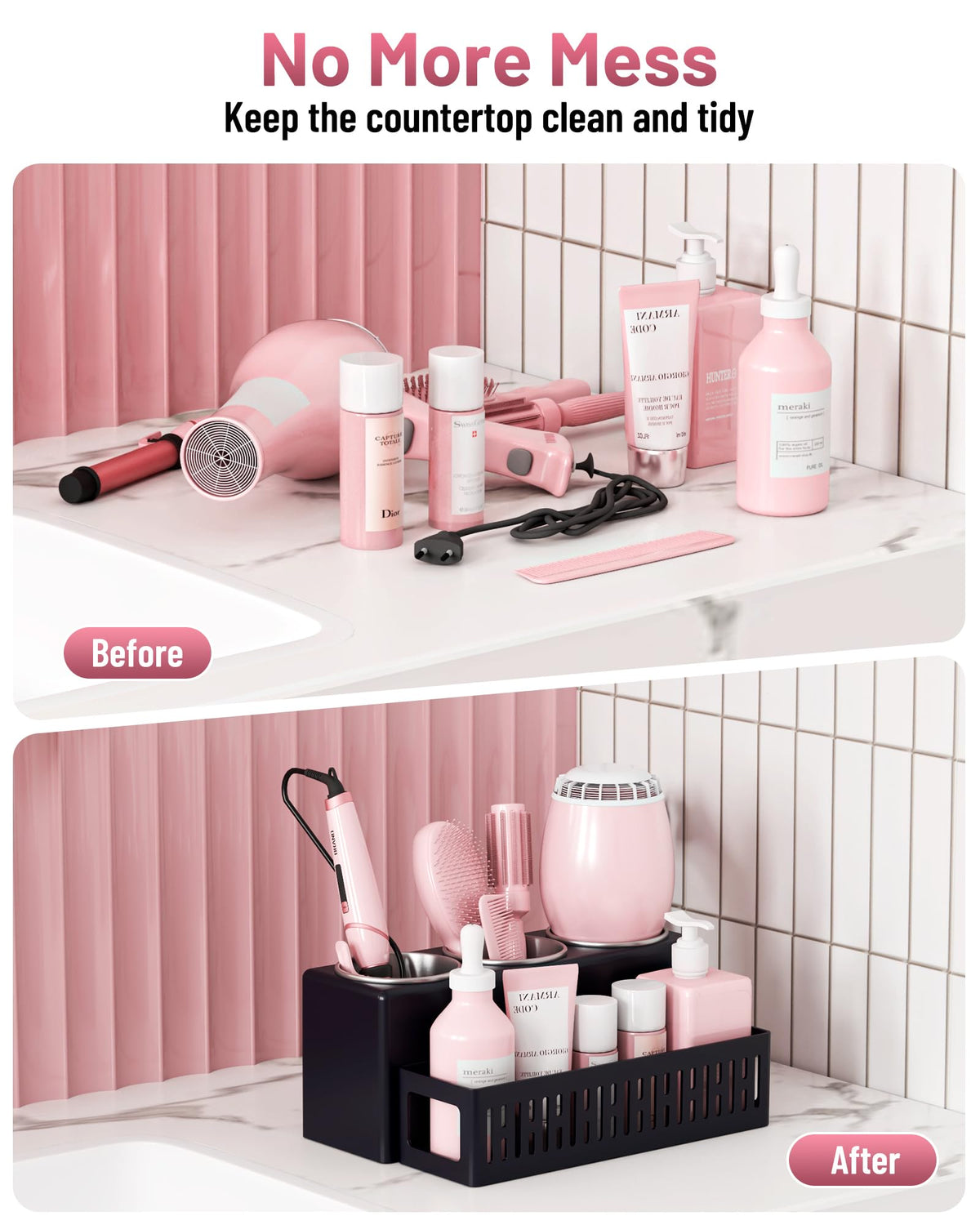 LATTYSY built-in side holes for tidy cord management
