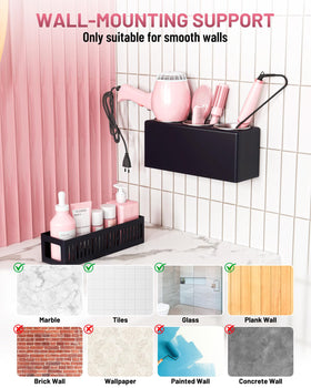 LATTYSY easy-install adhesive wall mount saves counter space