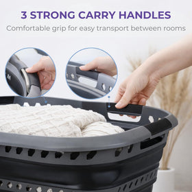 Laundry 360 40L capacity basket ready for medium to large loads.
