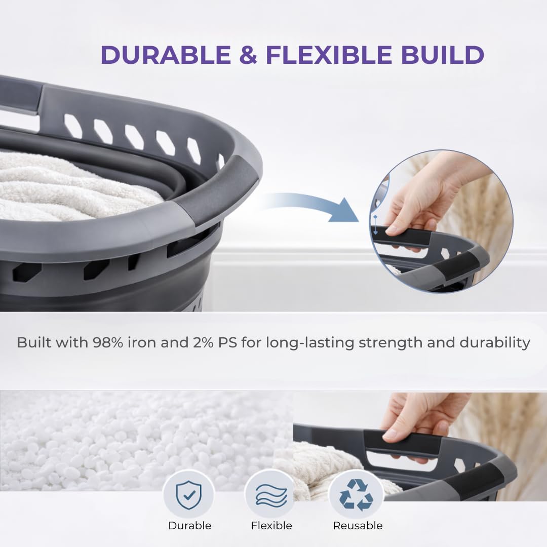 Laundry 360 lightweight and portable basket ideal for apartments or dorms.