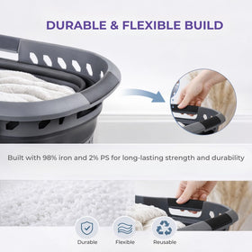 Laundry 360 lightweight and portable basket ideal for apartments or dorms.
