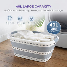 Laundry 360 basket with three handles for easy carrying