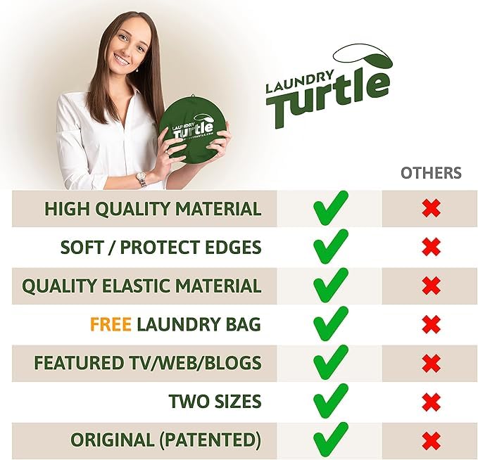 Laundry Turtle Lycra durable construction built for daily laundry