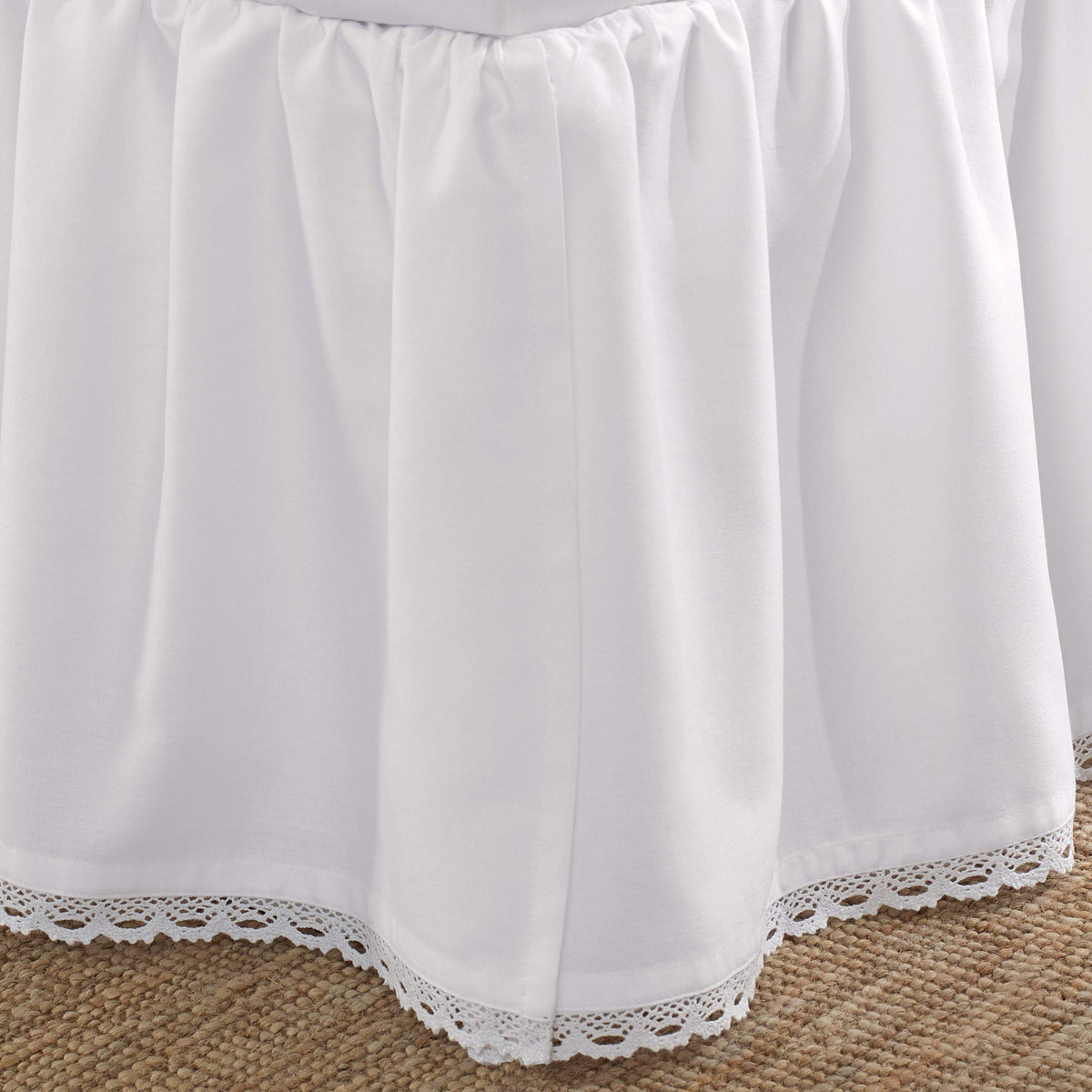 14.5 inch drop bed skirt conceals under bed storage neatly