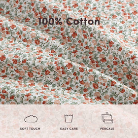 Machine wash cold and tumble dry low care guidance for Emogene bedding