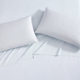 Laura Ashley fitted sheet with 15 inch deep pocket for secure fit.