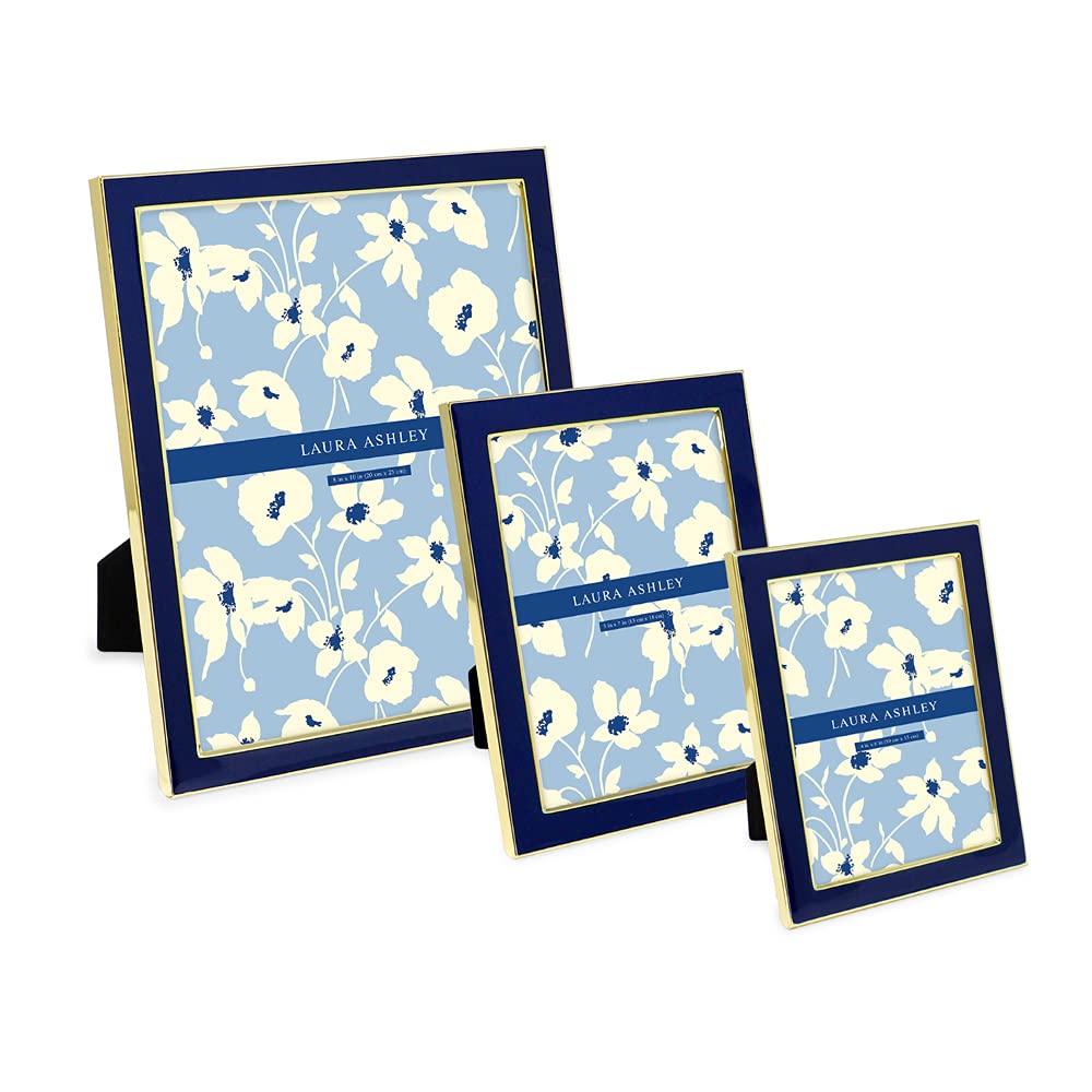 Laura Ashley navy frame adds a touch of luxury to keepsakes.