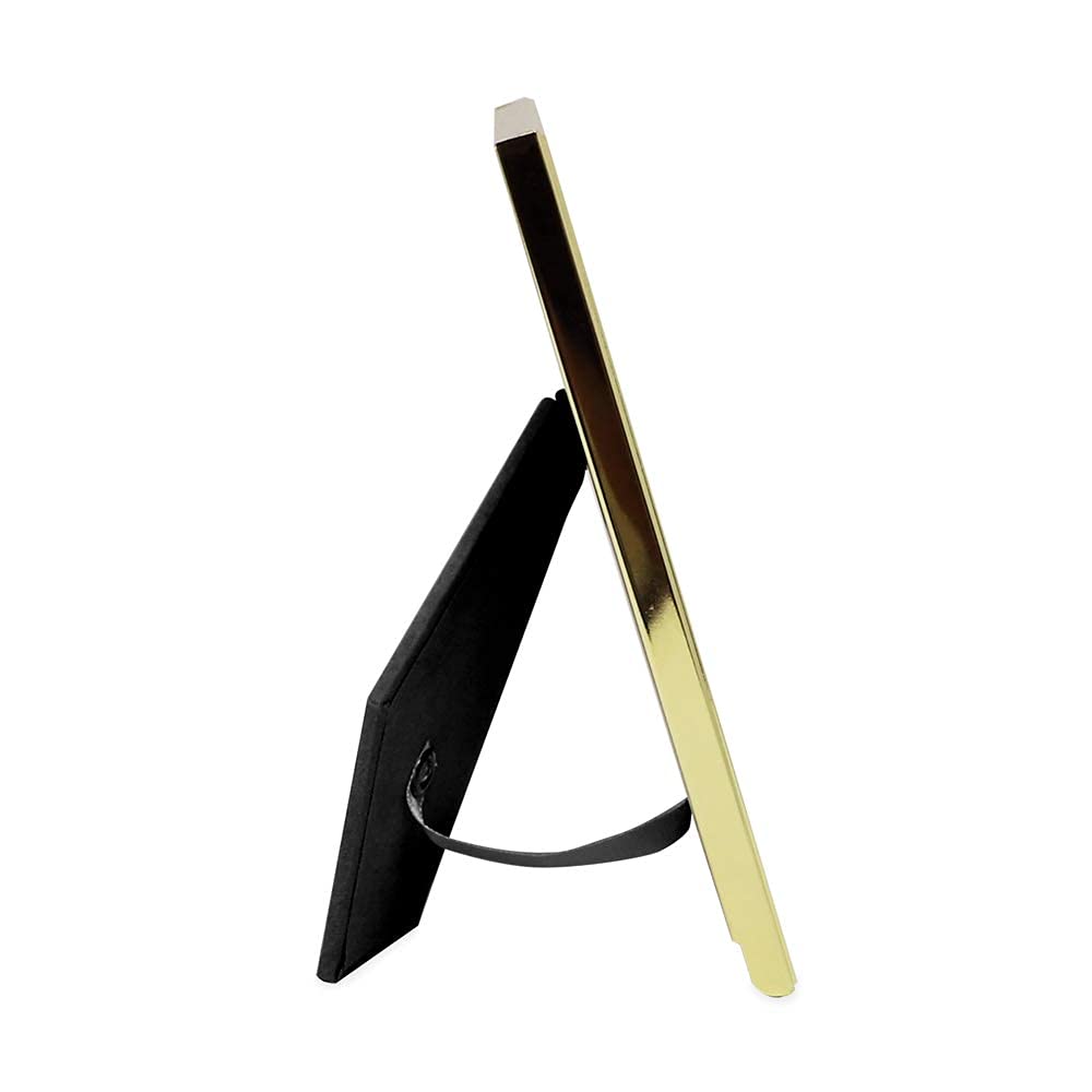 Close-up of the gold metal edge on the Laura Ashley frame.