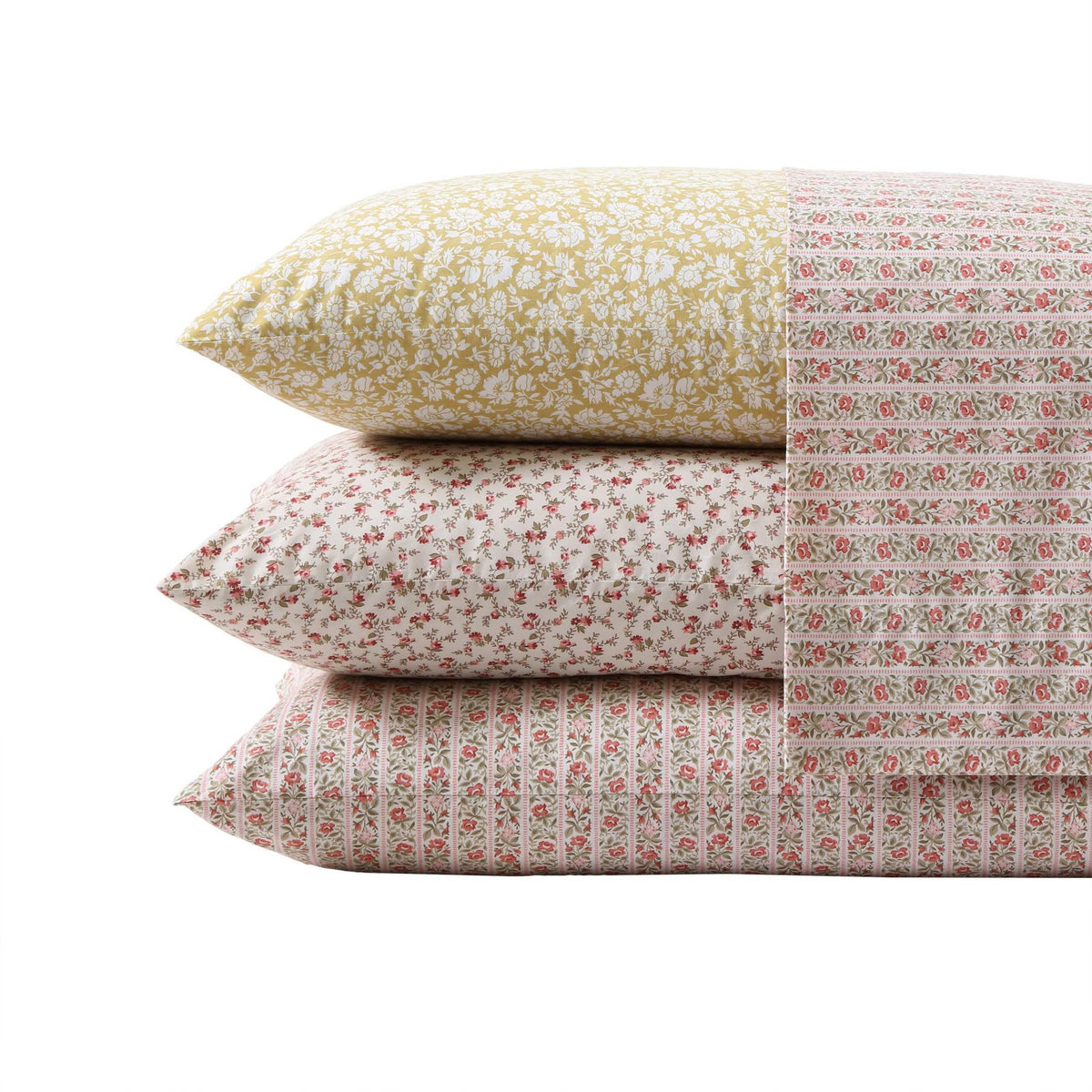 Laura Ashley Heirloom Disty Gold king sheets for everyday comfort.