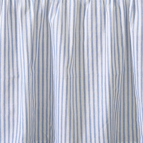 Laura Ashley king bedskirt with 14.5-inch drop for tidy under-bed space.