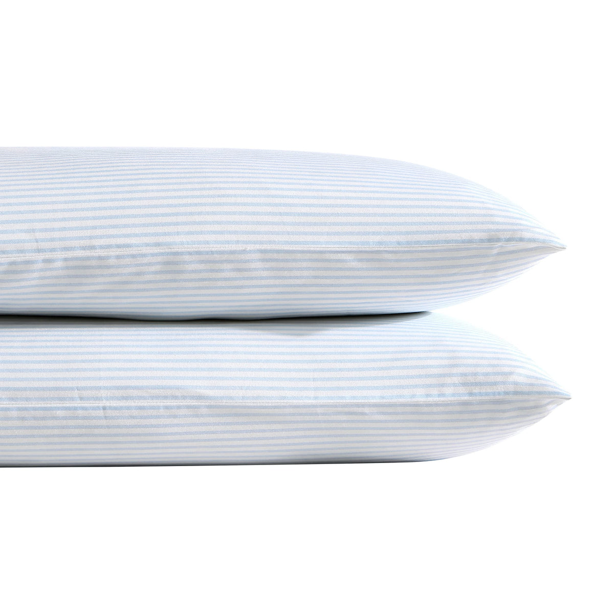 Laura Ashley Ramona Blue standard pillowcase 21x32 with 4-inch hem for a crisp finish.