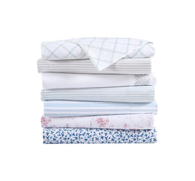 Packaged Laura Ashley Ramona Blue sheet set ready to use.