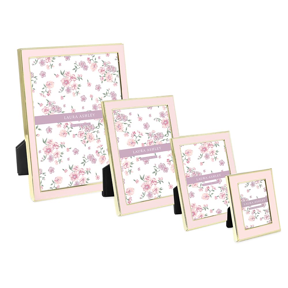 Tabletop display of Laura Ashley frame on a mantle or shelf.
