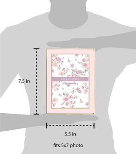 Built-in wall hooks on the Laura Ashley frame for vertical or horizontal mounting.