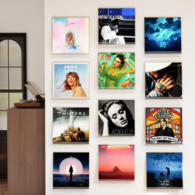Laurensory front lip shelf securely holds wall displays