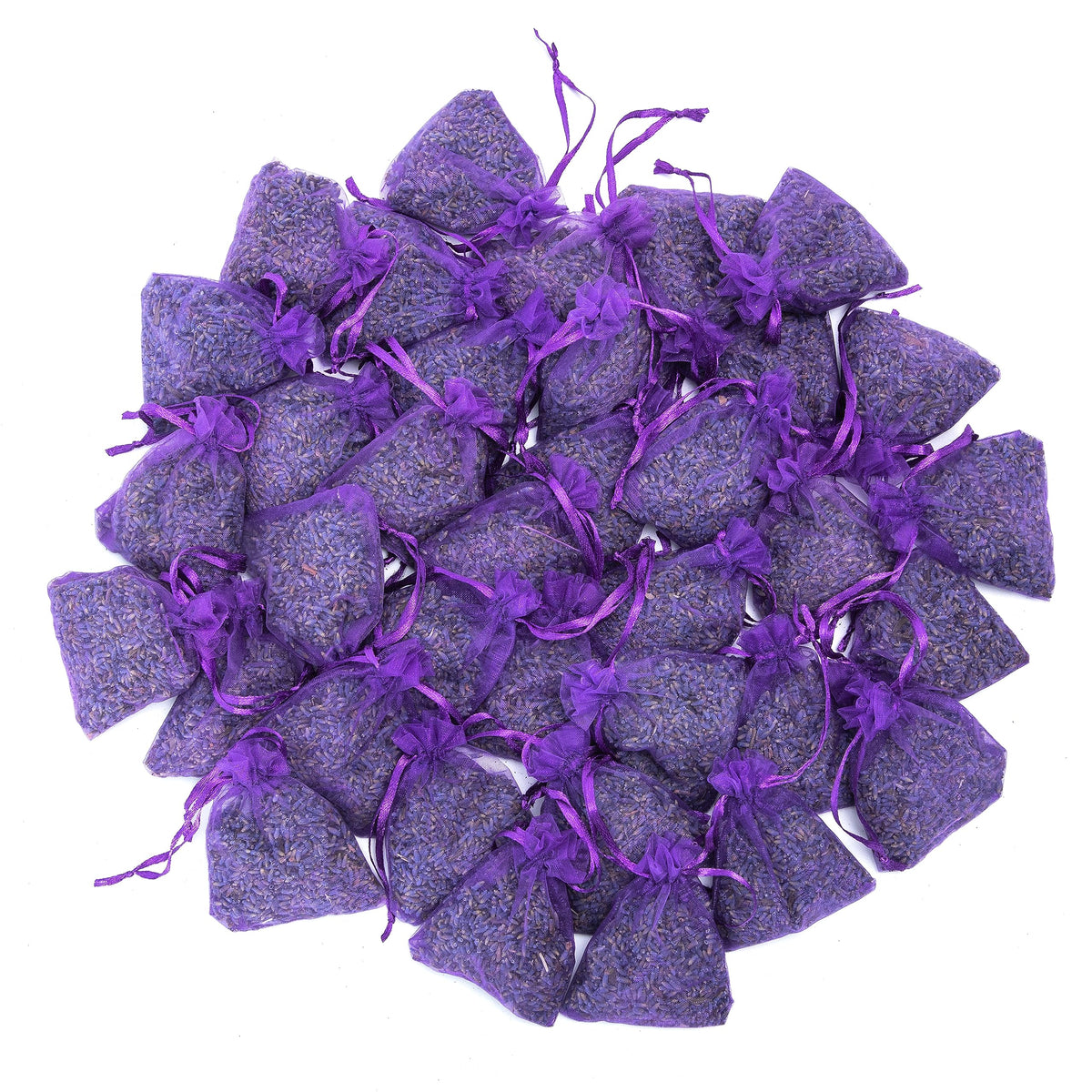 Lavande Sur Terre dried lavender sachet close-up for refined home aroma