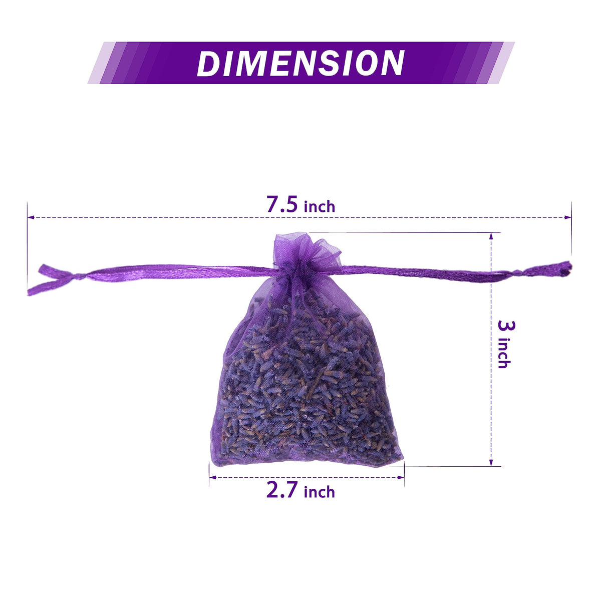 Lavande Sur Terre wardrobe sachet on display for closet scent