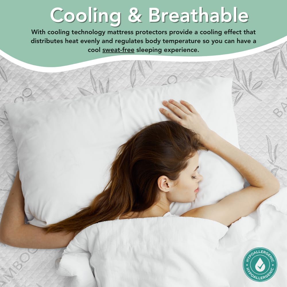Laven Birch cooling fabric bedding cover helps regulate temperature for comfort