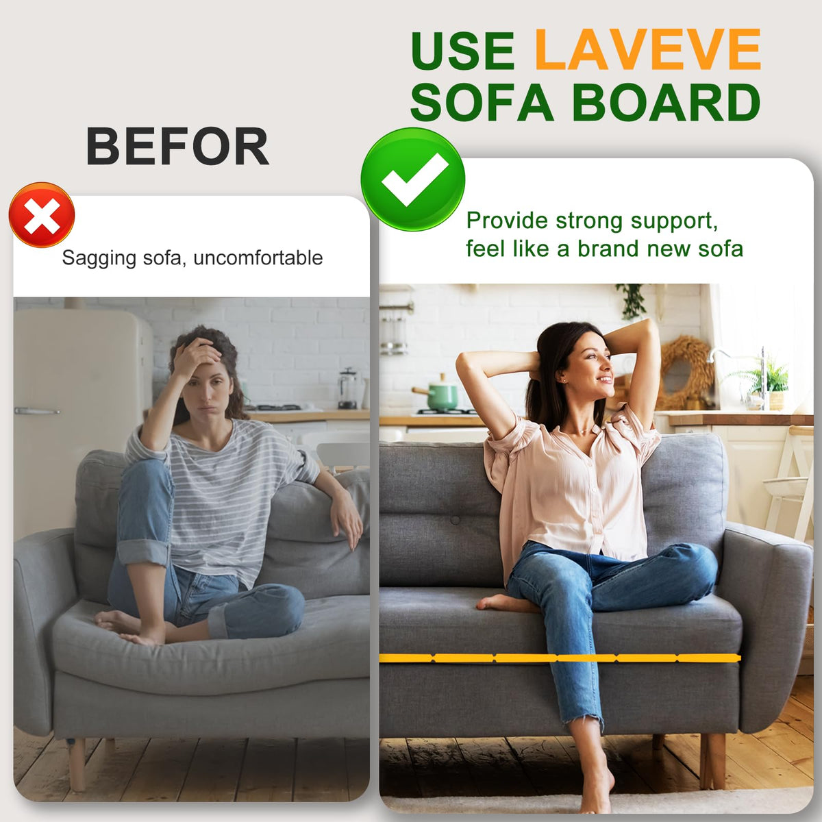 LAVEVE anti-slip Oxford fabric cover keeps the board in place