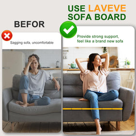 LAVEVE solid wood composite construction highlights durability and long-lasting support.