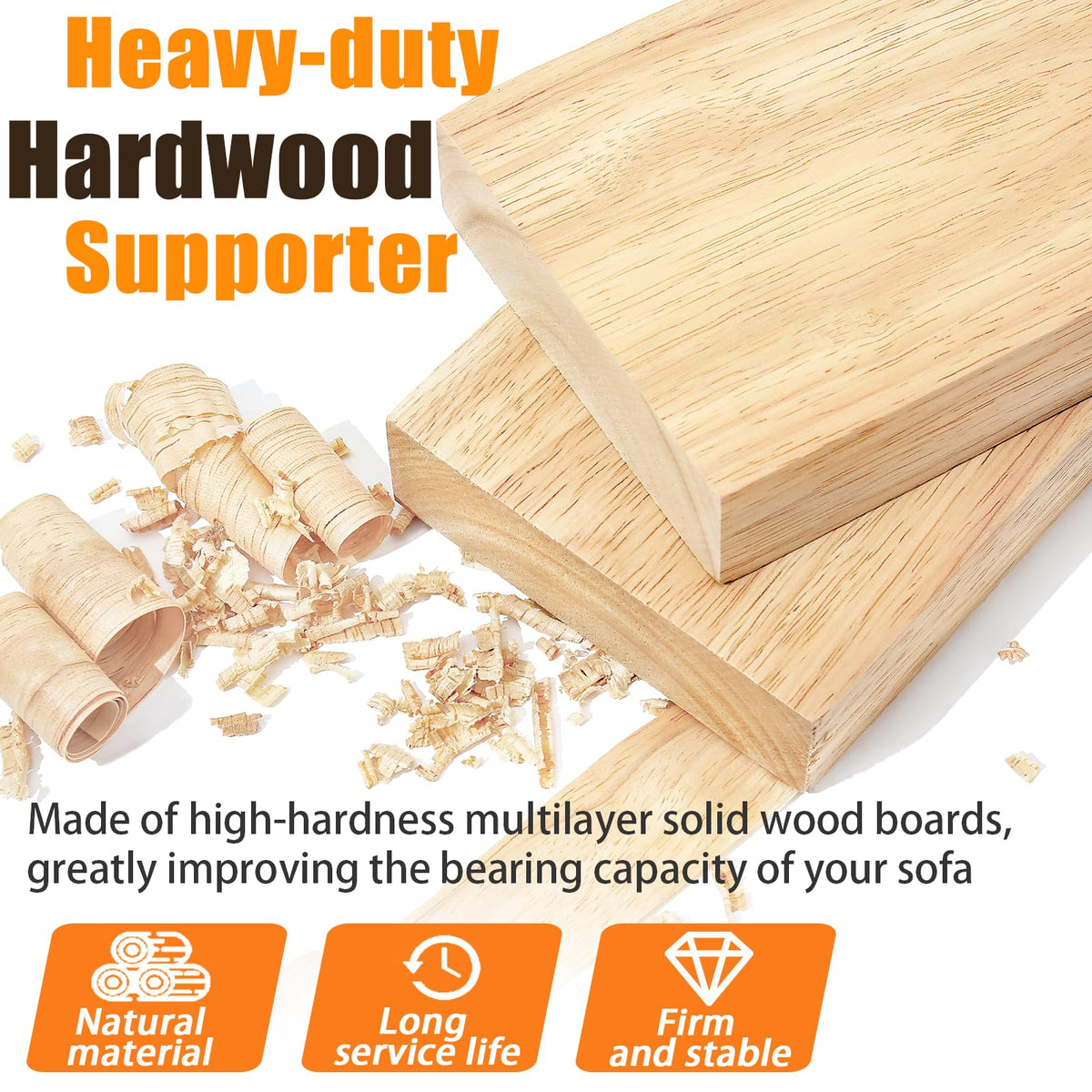 LAVEVE solid wood composite structure offers durable, stable seating under cushions