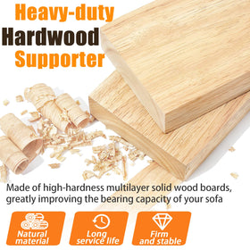 LAVEVE solid wood core cushion support provides durable sagging relief