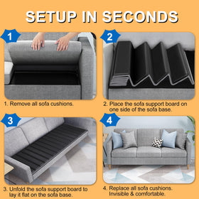 LAVEVE wide-fit design adapts to different sofa sizes
