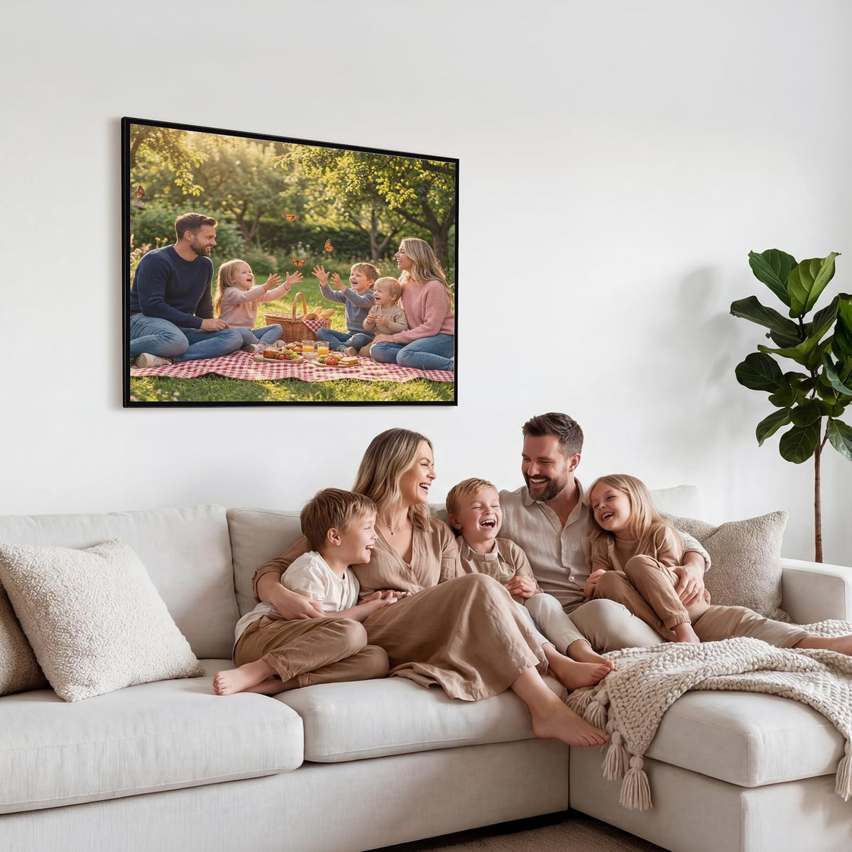 Lavezee frame supports horizontal or vertical layouts for flexible displays.
