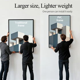 Lavezee HD PET cover protects posters while preserving clarity.